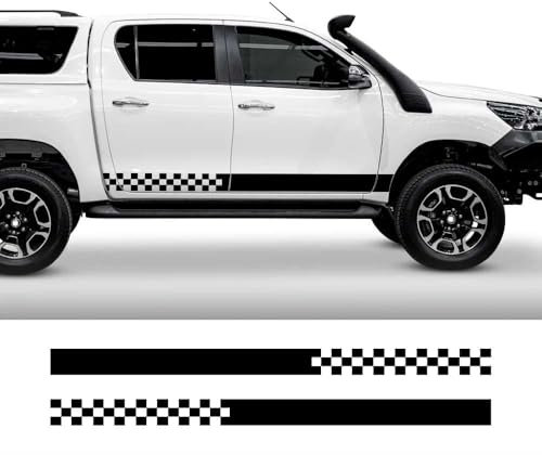 Für Hilux Pickup Autoaufkleber Türseitenaufkleber Grafikaufkleber Streifensatz wasserdichte PVC-Aufkleber Autoaußenzubehör