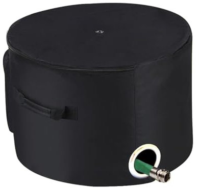 Garden Hose Storage Pot, Water Hose Holder Pot for Patio, Weatherproof Tool Organiser Bucket with Drain Holes, Garden Accessories for Backyard, Patio, Pool by the Pool