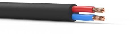 PD Connex RX15 double insulated speaker cable – 2 core audio cable reel, 2 x 2.5mm², 305m. Heavy duty for 100V PA installations, round black sheath, stranded conductors for clarity and durability.