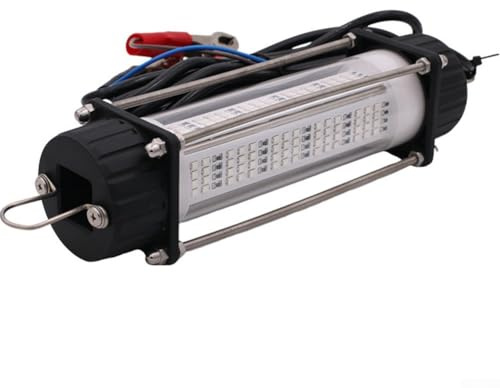 babominimer For 120W/180W -Power Underwater Fishing Light 12V 7M Submersible LED Fish Finder with Stainless Steel Hooks and IP68 Waterproof for Squid(green 120W)