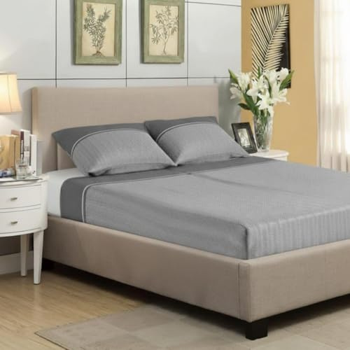 Jenny Sesal Set completo letto in Flanella Anti-Pilling - Auren Singolo, una piazza e mezza e matrimoniale - Calde e morbide al tatto (Grigio, Singolo, Spina di pesce)
