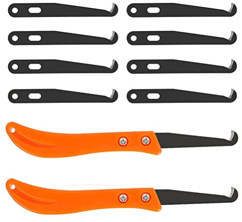 DODUOS 2 Pieza Rascador Juntas Azulejos,Cuchillo de Limpieza de Azulejos con 8 Cuchillas de Repuesto Herramientas para Juntas de Baldosas,Herramienta de Eliminación de Lechada
