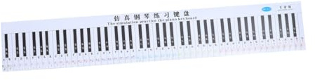 Zerodeko Klaviervergleichstabelle 88 Tasten PVC Standard Klaviertastaturpapier mit Wasserdichtem Design und Realistischer Tastaturabstand für Klavierübungen und Unterricht