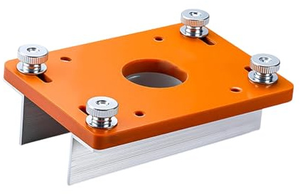 2 in 1 Wood Palm Router Base & Professional Slotting Stand for Slotted Board Router Table for Cabinets and Woodworking- 9.2x12.6cm