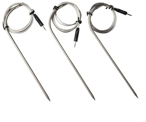 NexRen BBQ-Thermometer Ersatzfühler für IBBQ-4T und IRF-4S, Messbereich 0-300°C, Genauigkeit ±1°C, Länge 130cm