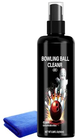 Spray de polissage pour boule de bowling – Solvant liquide 100 ml, kit de chiffon absorbant, dissolvant d'éraflures portable comprenant l'élimination de l'huile, restaurateur de | Fournitures