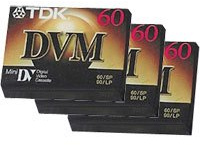 TDK DVM60 Mini DV Tape 60 min. - 3 Pack