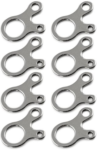 Ganzoo 8 tendeurs de Tente Aluminium argenté, Triple Passage 3 Trous pour réglage des haubans, Organisation des Lignes et retension sur tarp et bâche, conçu pour Corde Type Paracord 550