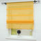 Joyswahl Scheibengardine Voile Bistrogardinen mit Tunnelzug Oonagh Bändchenrollo BxH 80x140cm Gelb 1er Pack
