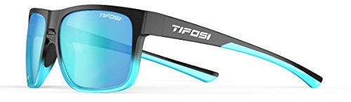 Tifosi Swick Single Lens Eyewear: Sleek and durable, perfect for active lifestyles, offers shatterproof protection and comfortable fit, Onyx Blue Fade/New Blue