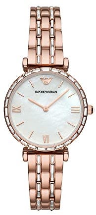 EMPORIO ARMANI Women Quartz 2 Pointer con braccialetto AR11294