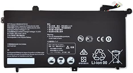 7xinbox 11.4V 42.2Wh 3700mAH HB46K497ECW Repuesto Batería para Huawei Matebook D 2018 PL-W19 MRC-W60800G5M, Odyssey NP800G5M