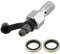 Motorcycle Brake M10x1.25mm with M10 Washers Master Cylinder Caliper Bleed Screw Nipple Banjo Bolt + Dust Cap Universal[Silver] (Silver)