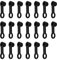 ECSiNG 20PCS Rubber Brake Bleeder Screw Caps Grease Fitting Cap Dust Cover Brake Nipple Cap for 8mm Car Motorcycle Motorbike Car Automotive Replacement Parts Black