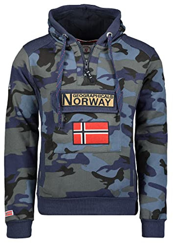Geographical Norway Gymclass Men - CAMO Militaire Blue - S