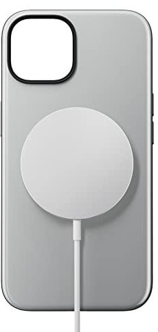 NOMAD Sport Case für iPhone 14 | Hülle aus Polycarbonat mit TPE-Bumper | mit glänzender PET-Beschichtung | MagSafe-kompatibel | Grau