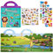 ASTARON 3D Sticker Szenen Buch für Kinder, 88 Stück Wiederverwendbare Tiere Jelly Sticker für Kleinkinder, Puffy Sticker Game Pädagogisches Sensorisches Lernspielzeug