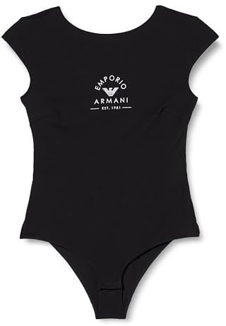 EMPORIO ARMANI Damen Iconic Stretch Cotton Logoband Body Brief, SCHWARZ, S