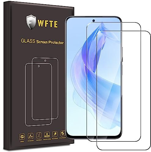 WFTE [2-Pack Protector de Pantalla para Honor 90 Lite,9H Dureza,Huellas Dactilares libre,Sin Burbujas,HD Film Cristal Templado Protector de Pantalla Honor 90 Lite