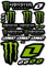 Monster Energy Aufkleber – Motorradaufkleber – Quad-Aufkleber – Motocross – für Motorräder, Autos, Helme, Computer-Notebooks und andere Artikel (45)