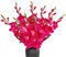 kimbovillea Künstliche Gladiolen, Seidenorchideen, Blumenstiele, künstliche Dendrobium-Blumen, Narzissen für Zuhause, Garten, Party, Hochzeit, Dekoration, 10 Stück (Fuchsia)