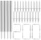 200 Pieces Double-Head Skirting Thread Seamless Nail, Solid Wood Skirting Cow Horn Nails, Reverse Fastening Non-Perforated Non-Marking Nails, for Home Decoration, Carpentry and Building Industry