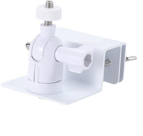 Gutter Mount for Ring Solar Panel - Outdoor Mounting Bracket for Placing Solar Panel Further for Maximum Sunlight Exposure,180 Degree Tilt and for 360 Degree Swivel(White)