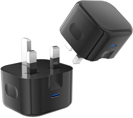 For Samsung Z Flip 7 7 FE 6 5 4 3 2 Z Fold 7 6 5 4 3 2 Charger, 20W USB C Charger Plug Type C Fast PD Adapter Mains UK Wall Charger For Samsung Galaxy Z Flip 7/Flip 7 FE/Fold 7 (Black)