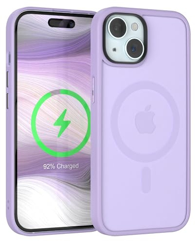 EAZY CASE Ultra Schutz Outdoor Hülle kompatibel mit iPhone 15 kompatibel mit Qi-Charging, hochwertige Schutzhülle mit Aufprallschutz, Stoßfest, Kratzfest, Handyhülle mit Kameraschutz, Lila