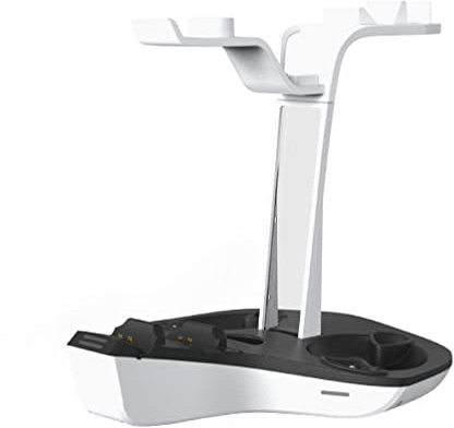 All-in-One Controller Ladestation mit LED-Licht für PS VR2 Griff Controller Ladegerät Basis Aufbewahrung Ständer Ladestation / 214