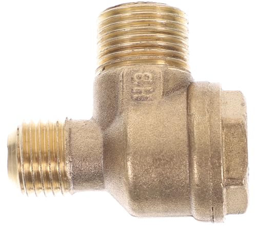 Hemobllo Clapet Anti-retour Laiton Pour Compresseur Air Valve De Vérification Ports Avec Filetage Accessoire Pneumatique Résistant Corrosion