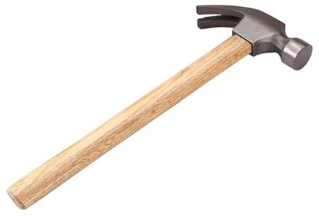 CABLEPELADO Martillo de carpintero, Martillo de Garra, Martillo de Uña, Martillo de Carpintería, Martillo sacaclavos, Martillo de mano, Mango de madera, Longitud del martillo 35 cm, Peso 750 gramos