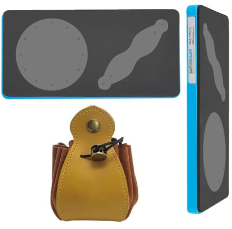 SUPERDANT Leder-Stanzformen für Münzgeldbörse, Mini-Geldbörse mit Kordelzug, Vintage-Münztasche, Würfeltasche und Tablett, DIY, für Männer und Frauen, Lederwechseltaschenherstellung