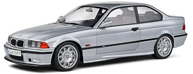 Solido BMW E36 M3 Coupé 1990 (Silber) – Hochwertiges Diecast Modellauto im Maßstab 1:18, legendäres Sportcoupé für Sammler & BMW-Fans