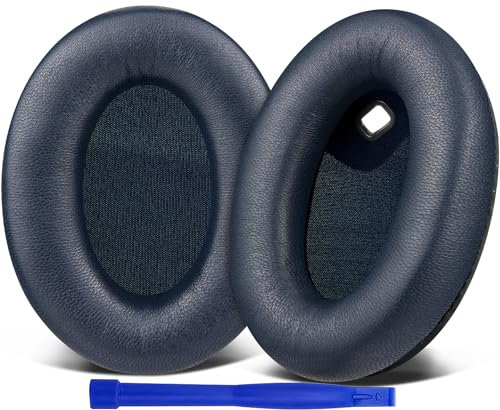 SOULWIT Ersatz Ohrpolster für Sony WH-1000XM4 (WH1000XM4) Kopfhörer, Polster mit hochwertigem Lammfell, Geräuschisolierungsschaum, Ohne den Sensor zu beeinträchtigen