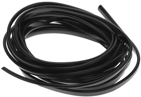 Motoforti Universal Car Door Edge Protective Sealing Strip U-Type Door Scratch Protection Guard, 16.40ft 5m, Anti-scratch Collision, PVC, Black