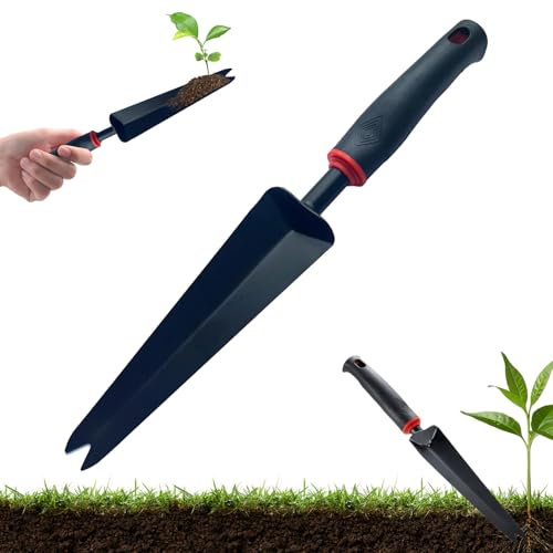 BAISHUWU Extractor de maleza de Acero, Desmalezado Extractor, Arrancador de Hierbas Manual, Weeder de Mano de Jardín, Horquilla de Desmalezador, para Quitar Dientes de León, Cardos, Otras Malezas
