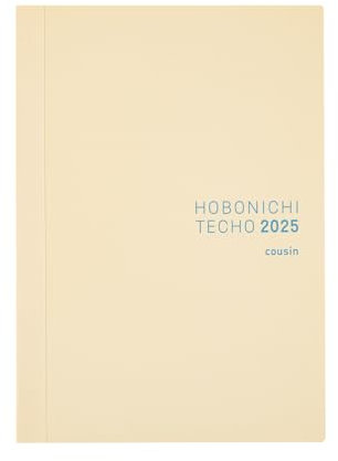 Hobonichi Techo 2025 - Libro per cugini in cinese semplificato, formato A5, inizio gennaio, inizio lunedì, pianificatore