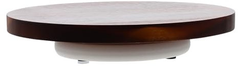 PRETYZOOM 1stk Plattenspieler Montieren Drehteller Zum Dekorieren Von Kuchen Kuchenwendeständer Cupcake-Dekoration Drehteller Tortenständer Cupcake-ständer Tortenständer Aus Marmor Akazie