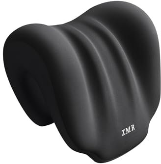 Sharplace Nackenkissen für Bürostuhl, Memory Nackenstützkissen, Neck Stretcher Reisekissen, Ruhekissen für Stuhl, Kopfstützenkissen Kissen für Bürostuhl Gaming Chairs Drehstuhl Erwachsene, Schwarz