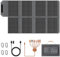 MHPOWOS Panneau solaire portable 80 W, chargeur solaire pliable 19 V avec sorties USB C, USB A et DC, étanche IP65, pour station d'alimentation portable, iPhone, iPad, camping, randonnée, voyage en