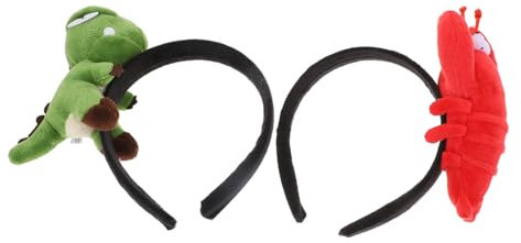 FRCOLOR 2stücke Cartoon Lobster Und Tyrannosaurus Stirnbänder Für Erwachsene Und Junge Mädchen Lustige Fotorequisiten Und Partydekorationen Für Cosplay Und Feiern