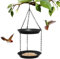 Gute Double Layer Hanging Metal Mesh Bird Feeder Tray - Outdoor Weatherproof Wild Bird Feeder for Garden & Yard