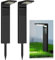 OUSFOT Lampe Solaire Exterieur Jardin 2 PIÈCES 30 LED, Étanches IP65, Spot Solaire Exterieur avec 2 Modes D’Éclairage Pour Sol Cour Allée Chemin