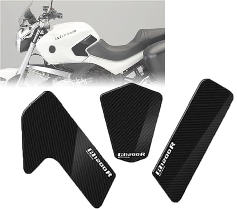 Adesivo serbatoio Adesivo Per Motocicletta Serbatoio Carburante Per BMW R1200R 1200 R 1200R 2007 2008 2009 2010 2011 2012 2014 2013 Set Di Decorazioni Protezione Cuscinetto Laterale Vinile(White)
