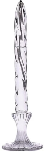 Vintage Öllampe Vintage Petroleumlampe, 22,9–29,9 cm Höhe, 7 cm Durchmesser, klares Glas, 1 Stück