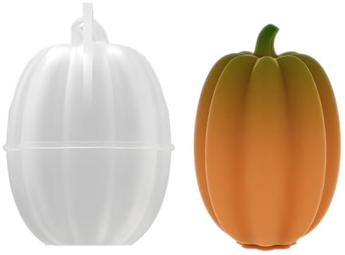 Stampo flessibile in silicone a forma di zucca, adatto per decorazioni domestiche artigianali