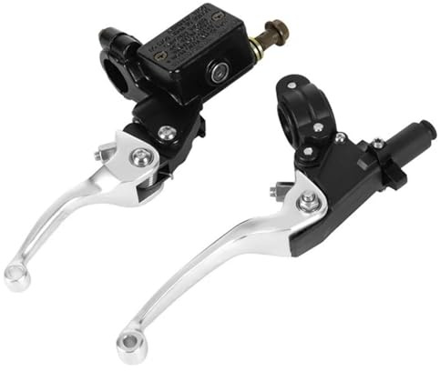 Motorrad Bremshebel Motorrad ASV Bremskupplungshebel Griff Fit Für Honda(Silver)