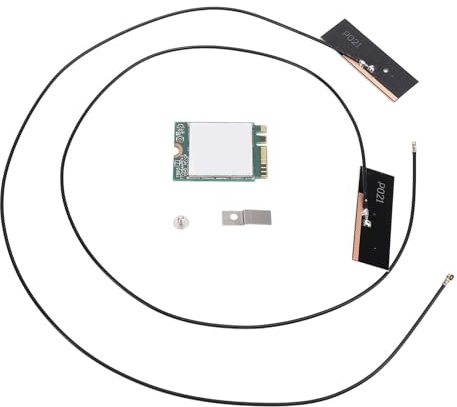 Tomantery 1200 Mbit/s Stabile 2,4 GHz 5 GHz WLAN-Karte für Wins 7 8 10 11, M.2-Schnittstellen-PCB-WLAN-Modul für BT-Verbindung, Ideal für Arbeit und Unterhaltung, Inklusive 2 Internen Antennen