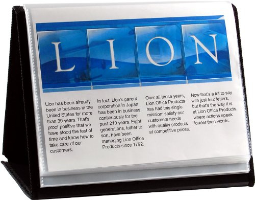 Lion Flip-N-Tell Display Book-N-Easel, Letter, Horizontal, 1 ea (39008-H)